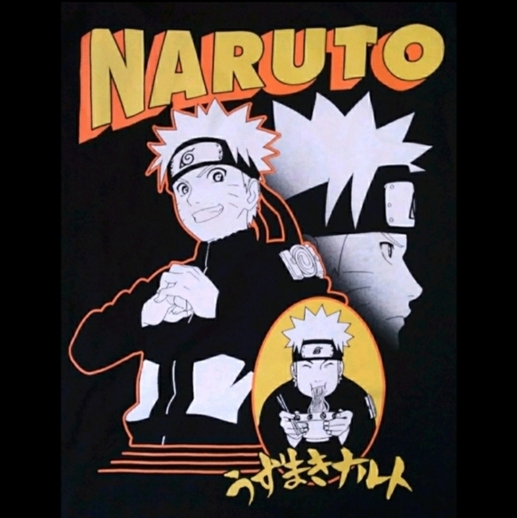 Naruto Shippuden Men's black short sleeve t-shirt Spencer's NWT - Picture 2 of 8